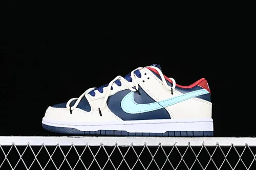 All categories Nk SB Dunk series Nk SB Dunk Low low-top sneakers Nk Dunk Low Retro customized version of deconstructed strappy low-top casual sneakers DD1503-602